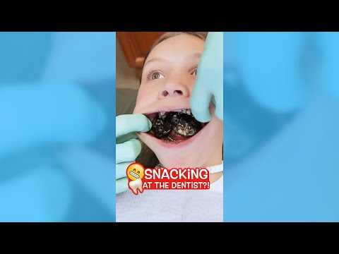 Sneaking SNACKS at DENTIST! 😂 #shorts