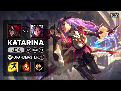 Showmaker Katarina Mid vs Irelia - KR Grandmaster Patch 10.25