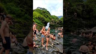 Download lagu waterfall diving and stream bathing #travel #waterfall mp3