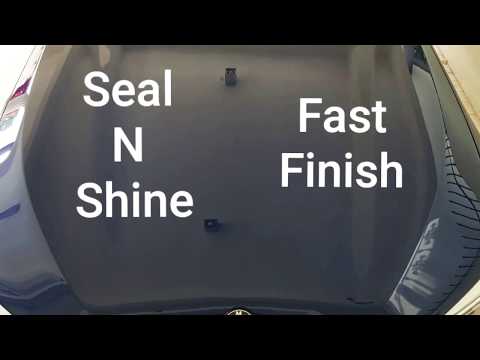 Turtle Wax Seal N Shine VS Meguiar's Fast Finish - water behavior test