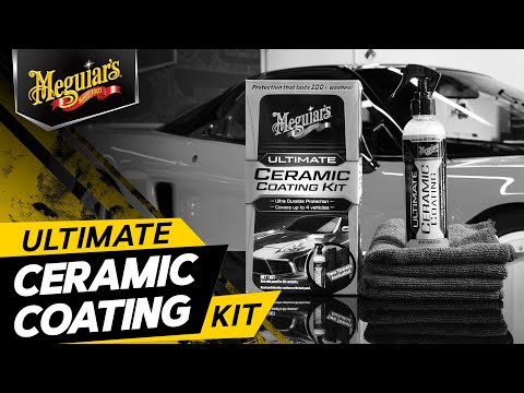 Meguiar's Ultimate Ceramic Coating Kit - Ultra-Durable Ceramic Protection, Water Beading, and Gloss