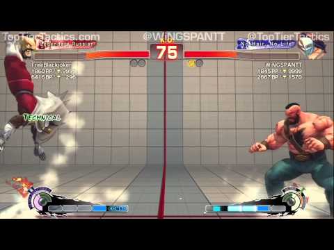 WiNGSPANTT (Vega) vs FreeBlackJackjoker (Zangief): Super Street Fighter 4 AE 2012 Ranked Matches