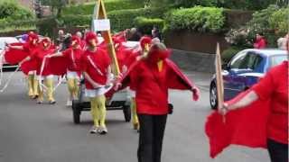 preview picture of video 'Portishead Players Carnival tribute to the Red Arrows 2012'