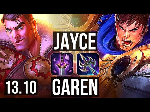 JAYCE vs GAREN (TOP) | 13/0/4, 7 solo kills, Legendary, 300+ games | KR Master | 13.10