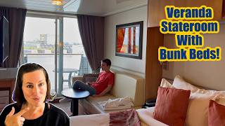 Tour A Veranda Stateroom With Bunk Beds On Celebrity Eclipse - Family Of 4