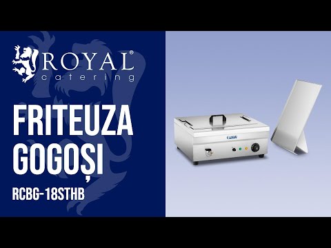 video - Friteuza Gogoși - 18 L - 3.200 W - zonă rece