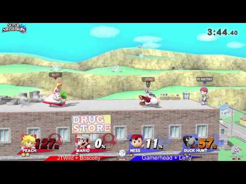 Super Smash Doubles #3   JTwild + Boscotty vs Gamerhead + Lefty