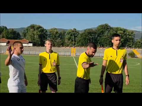 Izlazak igrača na teren Radnički - Timok, Pirot 06.08.2025. 