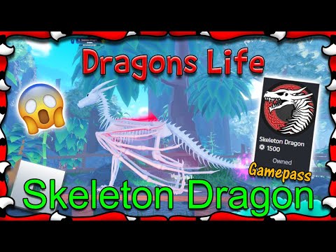 ROBLOX | Dragons Life - 💀 Skeleton Dragon! (Gamepass) #54 - 1080HD