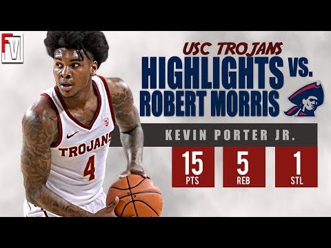 Kevin Porter Jr. USC vs Robert Morris - Highlights | 11.6.18 | 15 Pts, Official Debut!