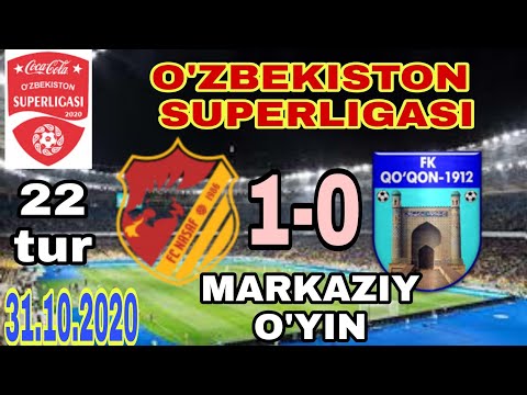 Nasaf 1-0 Qo'qon1912. O'zbekiston superligasi 22-tur. 31.10.2020. SUPER O'YIN!!!!!!