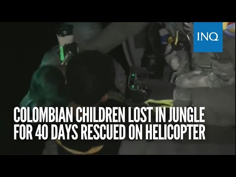 Colombian children lost in jungle for 40 days rescued on helicopter
