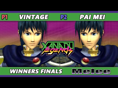 Xanadu Legends WINNERS FINALS - Vintage (Marth, Fox) Vs. Pai Mei (Marth, Fox, Sheik) Smash Melee