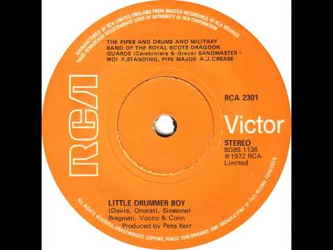 UK New Entry 1972 (230) Pipes, Drums & Military Band Royal Scots Dragoon Guards - Little Drummer Boy