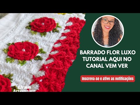 Como confeccionar barrado FLOR para toalhas #vlog e dicas de produção
