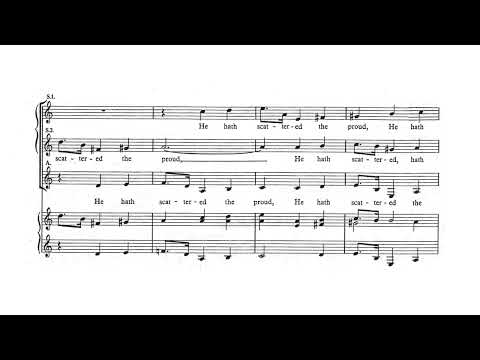 Henry Purcell: Magnificat in G Minor, transposed to A Minor (score video)