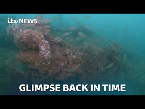 HMS Northumberland shipwreck revealed for first time since it sank in 1703 | ITV News