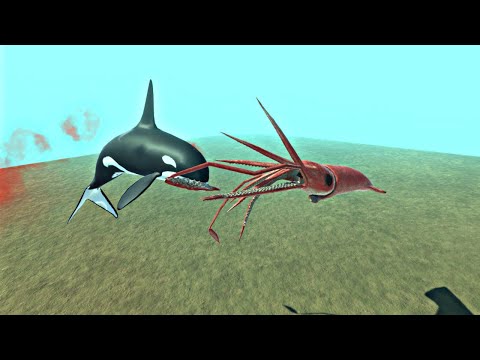 Colossal Squid Vs Every Aquatic Unit - Animal Revolt Battle Simulator
