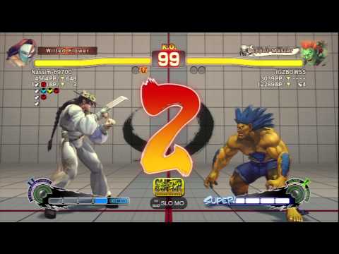 Nassim-69700 (Vega) Vs IGZBOWSS (Blanka) SSF4 AE Ranked Matches - PSN