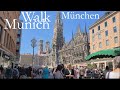 Walk Here: Munich / München Tour, Germany,  Summer 2023 - 4K 60fps UHD