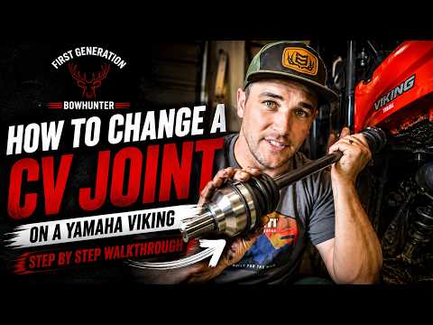 HOW TO CHANGE A CV JOINT ON A YAMAHA VIKING SIDE BY SIDE ATV - STEP BY STEP WALKTHROUGH