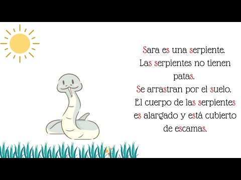 Cuento con la letra S s. SARA LA SERPIENTE SERVICIAL.