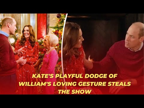 Kate Awkwardly Avoids William's Loving Gesture in Christmas Show