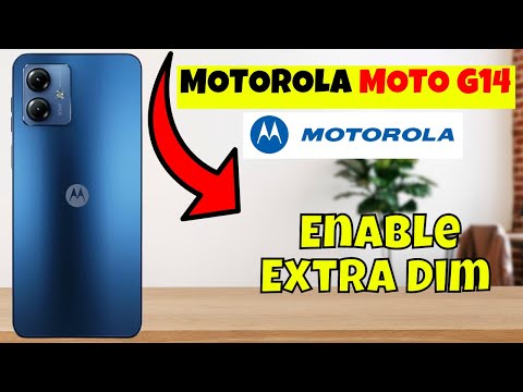 Motorola Moto G14 Enable Extra Dim || How to set extra dim settings || Extra dim options