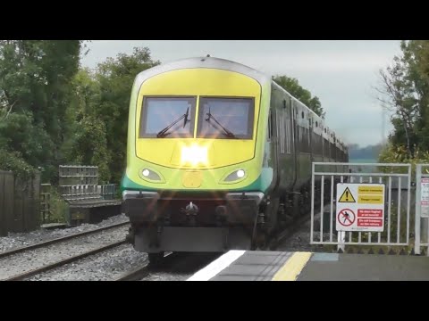 Irish Rail Mark 4 Intercity Train and 201 Class Loco - Monasterevin, Kildare