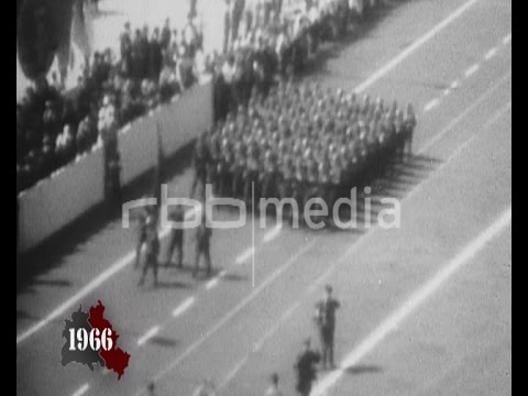 Military parade to mark the 5th anniversary of the Berlin Wall 1966