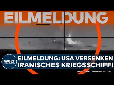 Video Thumbnail: EILMELDUNG: US Army versenkt iranisches Kriegsschiff vor Sri Lanka! Video zeigt Torpedo-Angriff!