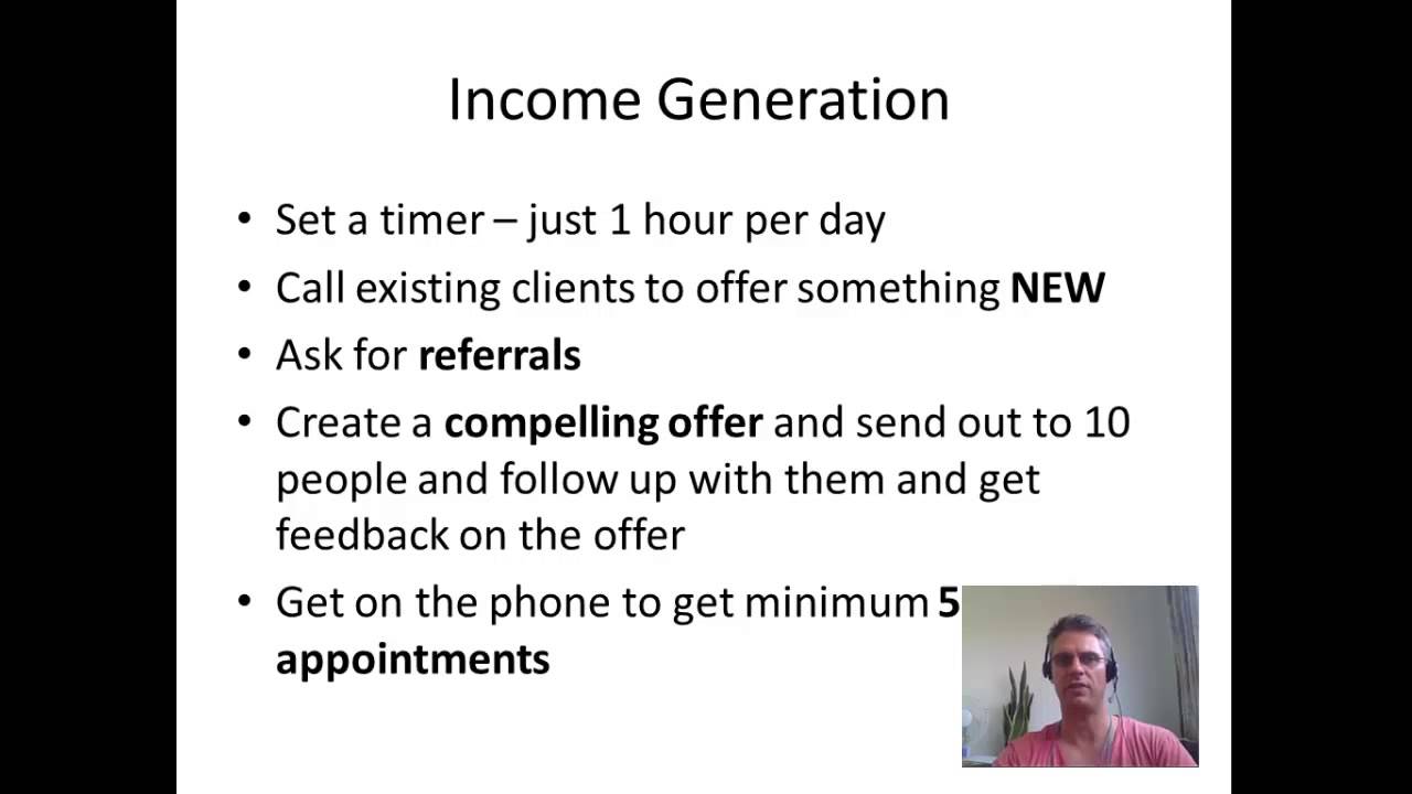 Income generating activity