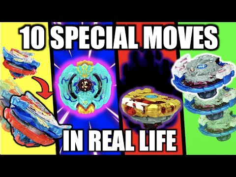Learning 10 MORE Beyblade Evolution Special Moves IN REAL LIFE!