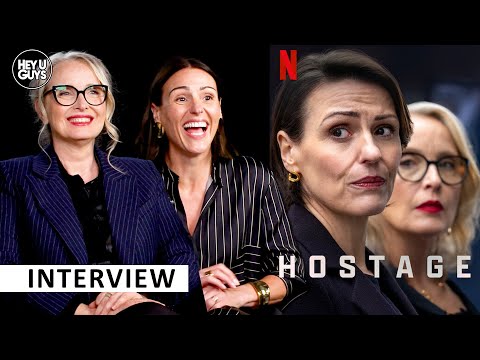 Suranne Jones teaches Julie Delpy what a Jaffa Cake is! Hostage Interview #netflix