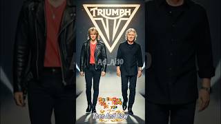 Triumph Then &amp; Now ✨ Legendary Rock Icons on the Runway#shortvideo#shorts#trending