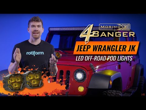 Morimoto 4Banger LED Pod Light Install on the 2007-2018 Jeep Wrangler JK | Headlight Revolution