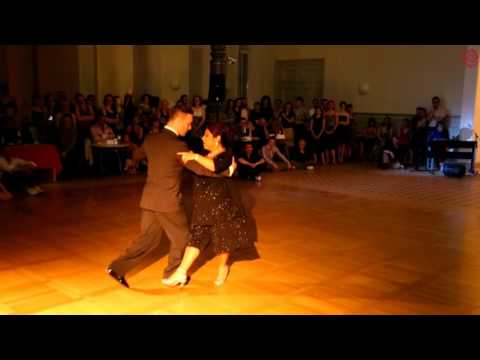  Graciela Gonzalez  and  Vladimir Khorev  are  dancing  at  White Nights tango festival  in  2015