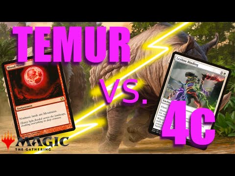 Comparing the Gameplay of Temur Rhinos vs. 4c Rhinos in MODERN MTG - Who Comes Out on Top?