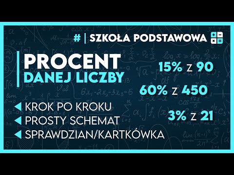 PROCENT DANEJ LICZBY 📋 Ćwiczenia ✅️ | Matematyka Szkoła Podstawowa