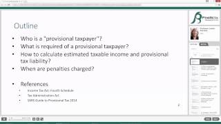 Provisional Tax and Penalties