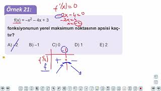Eğitim Vadisi AYT Matematik 19.Föy Türev 2 Konu Anlatım Videoları