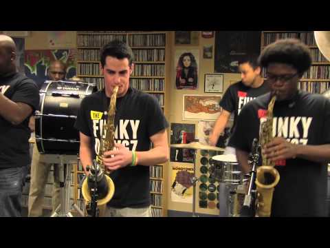 WHUS Studio Sessions: Funky Dawgz Brass Band perform "Crazy In Love" & "Get Lucky"