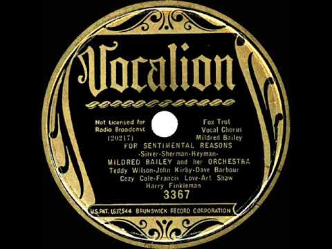1936 Mildred Bailey & Her Orchestra - For Sentimental Reasons