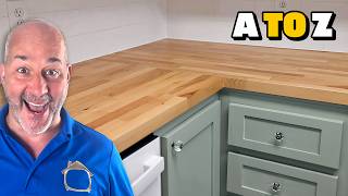 How to Cut & Install Butcher Block Countertops From A to Z
