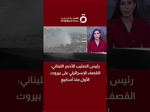 رئيس الصليب الأحمر اللبناني: القصف الإسرائيلي على بيروت طال مناطق مكتظة بالسكان 