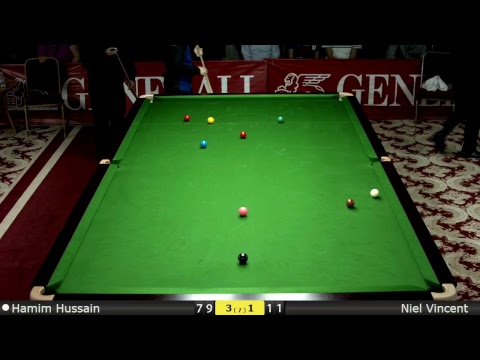 Snooker U18 1/4 Final : Hamim Hussain vs Niel Vincent