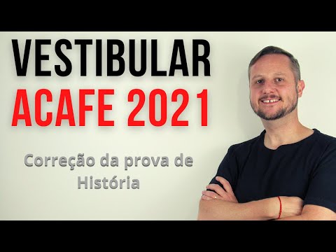 Vestibular ACAFE 2021 - Prova corrigida e comentada