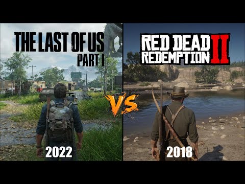 The Last of Us Part I vs Red Dead Redemption 2 - Physics and Details Comparison