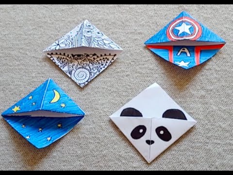 Activité n°1 pour occuper vos enfants création de marques pages en papier, origami