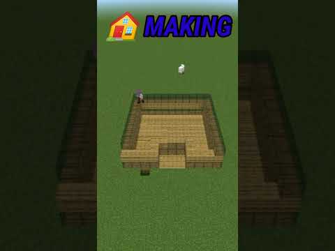 NV GAMING - Minecraft simple house 🏠 making wood and glass. #minecraft #minecraftshorts #trending